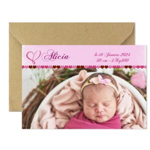 Faire-part magnet Alicia