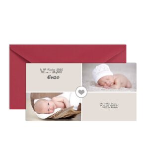 Faire-part de naissance Enzo