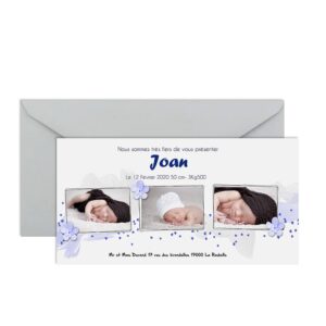 Faire-part de naissance Joan