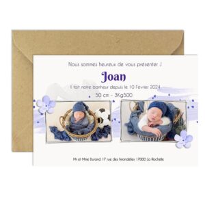 Faire-part magnet Joan