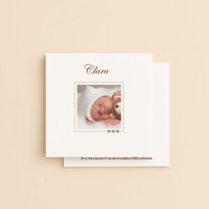 Faire-part de naissance Clara