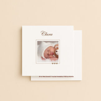 Faire-part de naissance Clara
