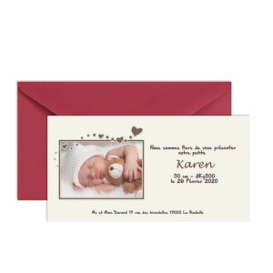 Faire-part de naissance Clara
