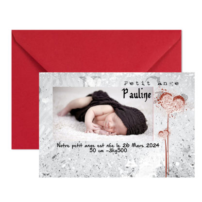 Faire-part magnet Pauline