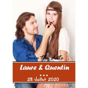 Magnet save the date  Laura et Quentin