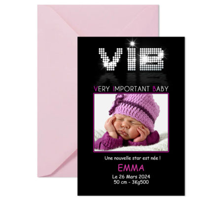 Faire-part magnet Emma