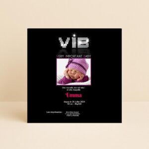 Faire-part de naissance Emma
