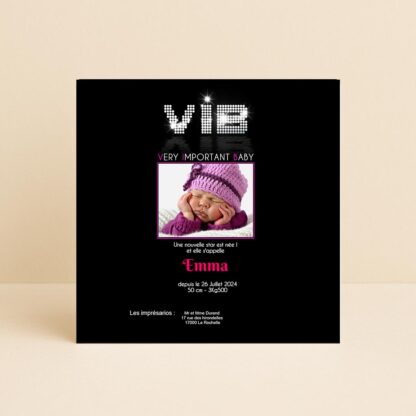 Faire-part de naissance Emma