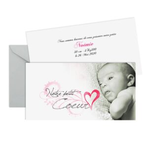 Faire-part de naissance panoramique Noémie