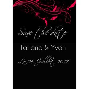 Save the date Tatiana et Yvan