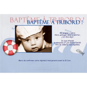 Faire-part de baptême magnet Madeleine
