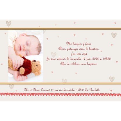Faire part magnet Juliette