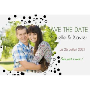 Magnet save the date  Marielle et Xavier