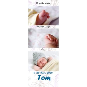 Faire part magnet Tom photomaton