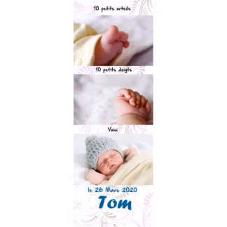 Faire part magnet Tom photomaton