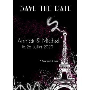 Magnet save the date  Annick et Michel