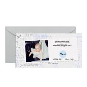 Faire part à gratter Axel