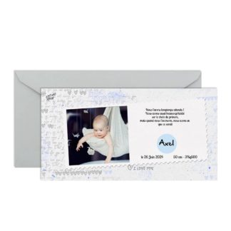 Faire part à gratter Axel