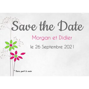 Magnet save the date  Morgan et Didier
