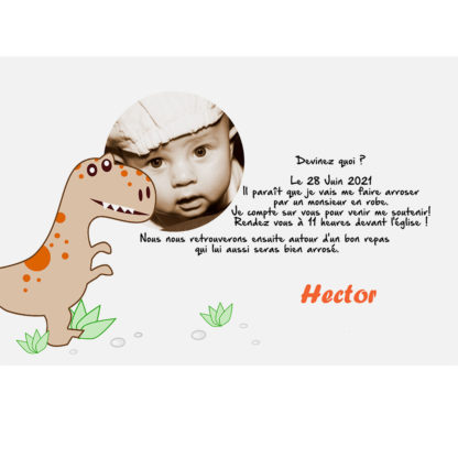 Faire part magnet Hector