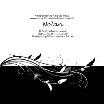 Faire-part de naissance Nolan – Image 2