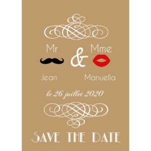 Magnet save the date  Manuella et Jean