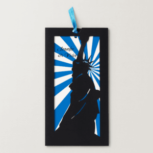Faire part pochette "statue de la liberté"