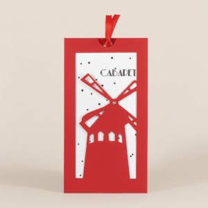 Faire part pochette Thème cabaret