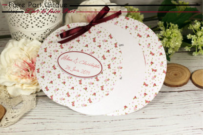 Faire-part rond liberty – Image 2
