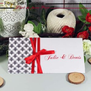 Faire part romantique baroque