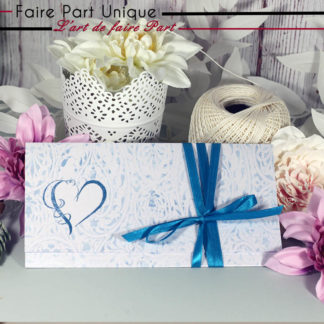 Faire part puzzle mariage bois personnalisé (+Boite)