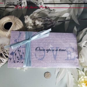 Faire part romantique once upon a time