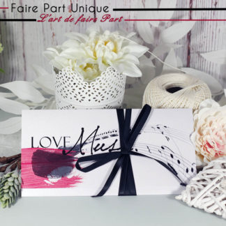 Faire part romantique thème musical
