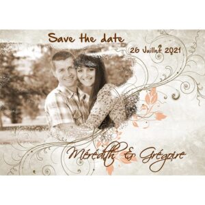 Magnet save the date  Mérédith et Grégoire