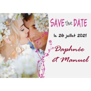 Magnet save the date  Daphnée et Manuel