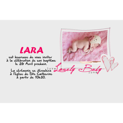 Faire part magnet Lara