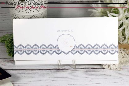Faire-part billet avion rétro chic – Image 2