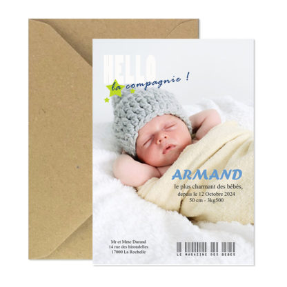 Faire part presse Armand