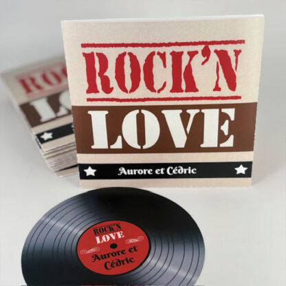 Faire-part pochette vinyl