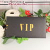 Faire part pochette VIP doré