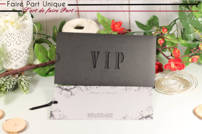 Faire part pochette VIP argenté – Image 2