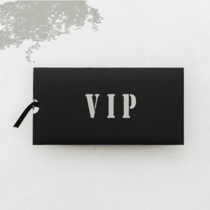 Faire part pochette VIP argenté