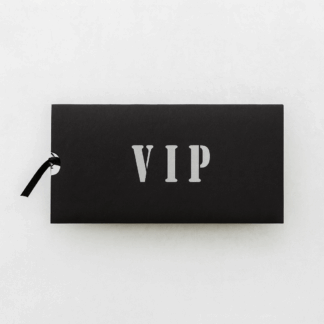 Faire part pochette VIP argenté