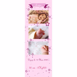 Faire part magnet Lana photomaton