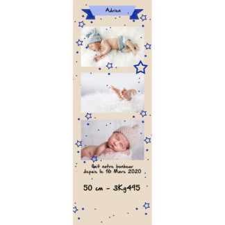 Faire part magnet Adrien photomaton