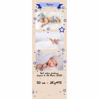 Faire part magnet Adrien photomaton