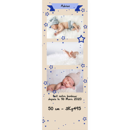 Faire part magnet Adrien photomaton