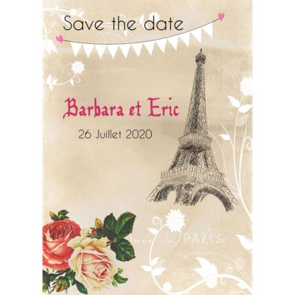 Save the date Barbara et Eric