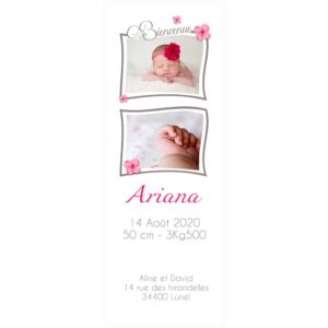 Faire-part magnet Ariana photomaton