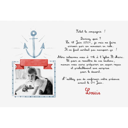 Faire part magnet Louis